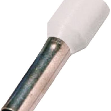 Isoleret terminalrør hvid 0,5mm² L=8mm - 1