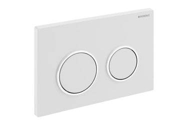 Geberit Kappa21 betjeningsplade hvid/krom - 1