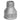 Spidsmuffe sort reduktion muffe/nippel 1 1/2 x 1 - 1