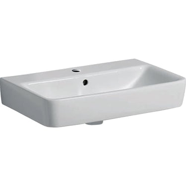 Geberit Renova Compact håndvask t/møbel 600 x 370 x 170 mm hvid porcelæn KeraTect - 1