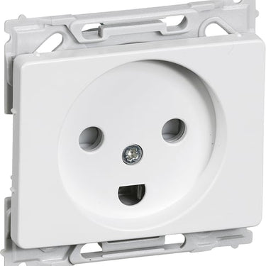 LK OPUS 66 kombi stikkontakt 2-polet med DK-jord hvid - 1