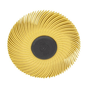 Scotch-Brite™ Bristle Radialbørste BB-ZS med 6 mm skaft P80 75 mm Gul 6 stk/krt PN62968 - 1