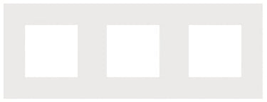 Ramme 3-modul Pure white steel - 1