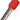 Isoleret terminalrør rød 1mm² L=8mm - 1