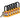 Hængelås safety padlock nylon  38MM gul 6 STK KD - 1