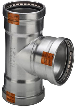 Sanpress Inox XL T-stykke 76,1 mm rustfrit stål - 1
