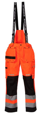 Lyngsøe Hiviz håndværker regnbuks FOX9057 orange str S - 1
