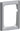 FUGA ramme Softline 63 1,5 modul stålmetallic - 1