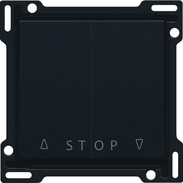 Tangent til jalousiafbryder med symbol for op-ned-stop black coated - 1