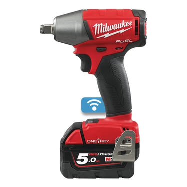 Milwaukee M18 FUEL ONEIWF12-502X Slagskruenøgle 18V ONE-KEY inkl.2x5,0AH lader og HD-box - 1