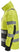 Snickers Hi-Vis letvatteret jakke kl. 2 str S gul/sort - 2