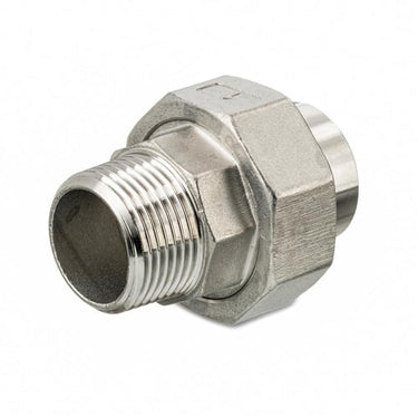 Union nippel/svejs konisk tætning 4408/316 20 bar 1/4"x13,5mm - 1