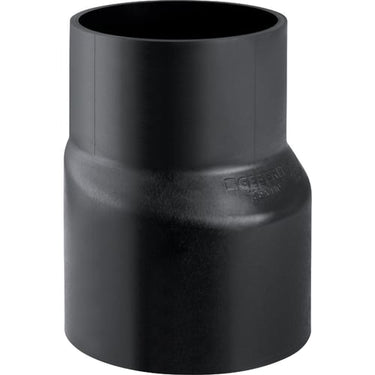 PEH reduktion Geberit 315 x 250 mm excentrisk/lang sort - 1