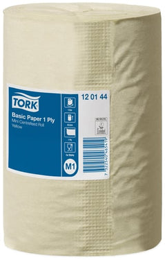 Tork Aftørringspapir Basic Rl m/115 m M1 Gul - 1