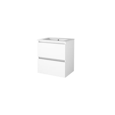 Sanibell Basicline grebsfri møbelsæt 60x46cm hvid højglans - 1