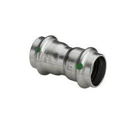 Sanpress inox muffe 18 mm rustfrit stål - 1