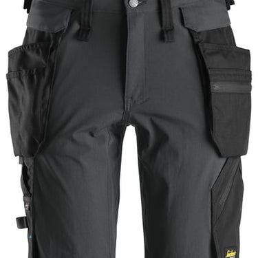 LiteWork stretch shorts 6108 m. aftagelige hylsterlommer koksgrå str. 50 - 1