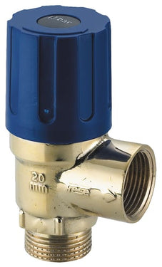 Sikkerhedsventil frese 6BAR nippel 3/4 - 1