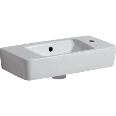 Geberit Renova Compact håndvask t/møbel 500 x 250 x 150 mm hvid porcelæn KeraTect - 1