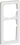 FUGA ramme Baseline 63 2,5 modul hvid - 1