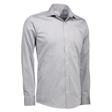 Seven Seas fine twill slim SS30 silver grey str S - 1