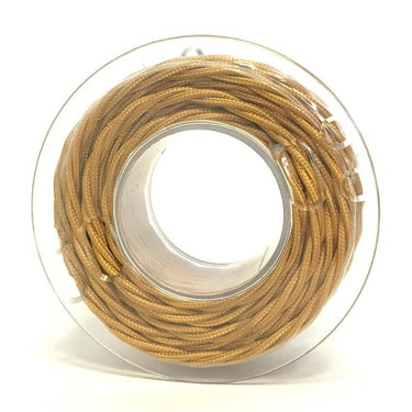 Snoet 2x0,75 textil guld 25m - 1