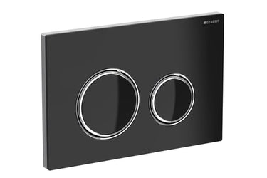 Geberit Sigma21 betjeningsplade metal/glas/sort - 1