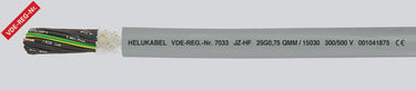 Styrekabel JZ-HF 4G4 afmål - 1