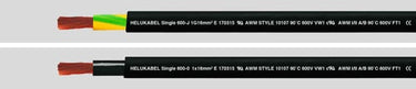 Installationskabel SINGLE 600-J gul/grøn 1G150 afmål - 1