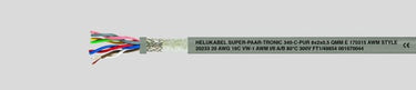 Højflexibel SUPER-P-TR 340-C-PUR 3x2x0,25 qmm AWG24 afmål - 1