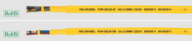 Styrekabel PUR-gul-JB 3G1,5 afmål - 1