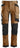 Snickers stretch arbejdsbukser i slim fit m. hylsterlommer 6241 brun/sort str. 52 - 1