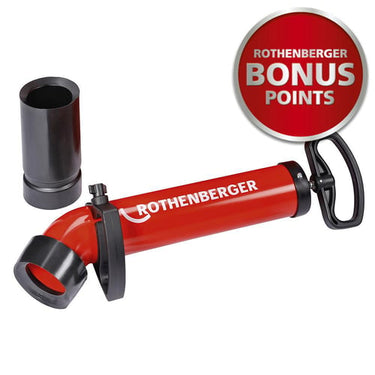 Rothenberger Ropump Super Plus Kloakrenser m/kort og lang Adapter - 1