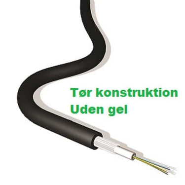 Fiberkabel Universal Unitube Central Dry Tub tør tub 12XG657A1 singelmode LSF/OH - Euro Class B2ca sort - 1