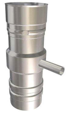 Metalbestos Omega skorstensforing med kondensaftap Ø130 x 180 mm - 1