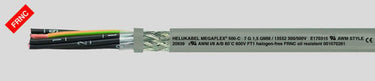 Styrekabel MEGAFLEX 500-C 7G10  grå afmål - 1
