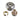 Roth fordelerkobling 20 mm x 3/4" rødgods - 1