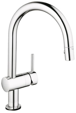 GROHE Flair Touch køkkenarmatur C-tud med bruser mousseur krom - 1