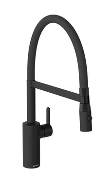 Damixa Silhouet Pro køkkenarmatur 223mm m/flex tud mat sort - 1