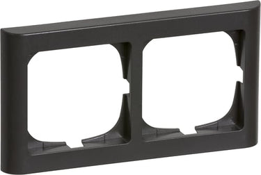 FUGA ramme Softline 63 2 modul vandret dobbelt koksgrå - 1