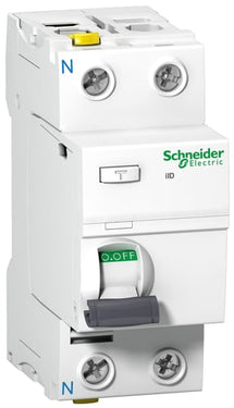 Acti9 HPFI-afbryder iID 2P 25A 30mA kl. A med dobbelt terminal 36 mm - 1