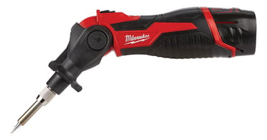 12V Loddekolbe M12 SI-201C inkl lige spids mejselspids 1x2,0ah lader og kuffert - 1