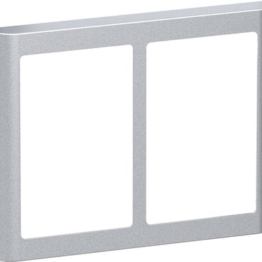 LK FUGA SOFT designramme 2x1,5 modul stålmetallic - 1