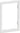 CLIC'LINE ramme for 80 mm front 1 modul hvid - 1