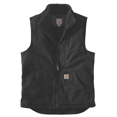 Carhartt Canvas Vest m/sherpa plysfor sort 104277 str M - 1