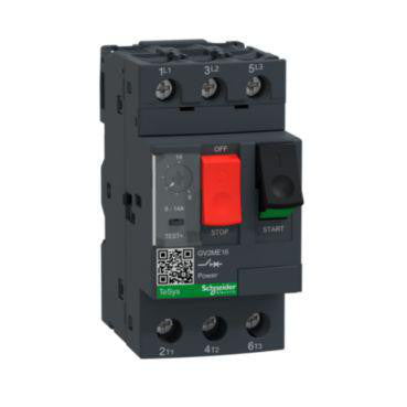 TeSys GV motorværn GV2ME16 termisk magnetisk 9-14A 5.5kW@400V Icu15kA trykknap - 1
