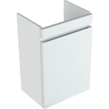 Geberit Renova Plan vaskeskab 435 x 345 x 660 mm 1 låge nøddetræ højkomprimeret trelags-spånplade struktureret folie - 1