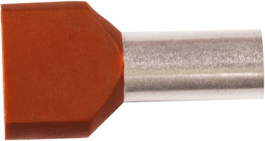 Isoleret TWIN-terminalrør A10-14ET2 2x10mm² L14 Rød - 1