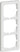 FUGA ramme Baseline 63 3 modul hvid - 1