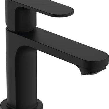 hansgrohe Rebris S 1-grebs håndvaskarmatur 80 CoolStart m/løft-op bv mat sort - 1